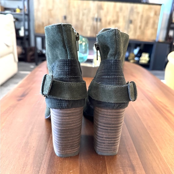Sbicca Dark Green Suede Ankle Boots - Picture 10 of 14
